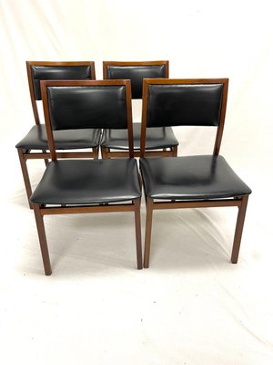 Vintage Wooden Chairs in Skai, Italy, 1960s, Set of 4-FDH-2017204