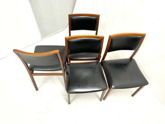 Vintage Wooden Chairs in Skai, Italy, 1960s, Set of 4-FDH-2017204