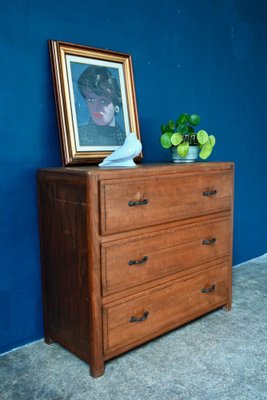 Vintage Wooden Country Chest of Drawers-AIU-1786485