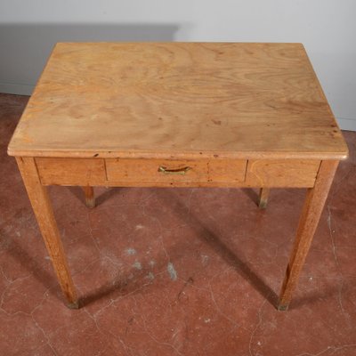 Vintage Wooden Desk with Drawer-RAQ-2032806