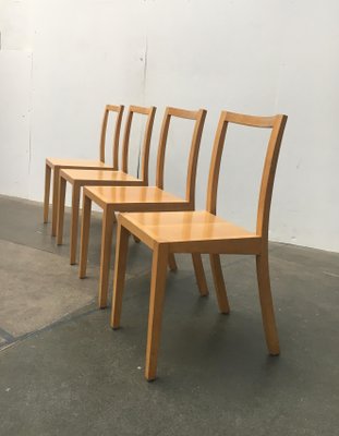 Vintage Wooden Dining Chairs from Sirch, Bitzer, Set of 4-UAH-859580