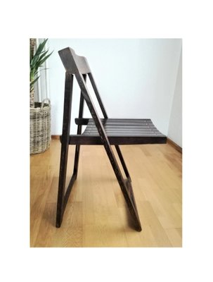 Vintage Wooden Folding Chair, Yugoslavia, 1980s-NKJ-1295604