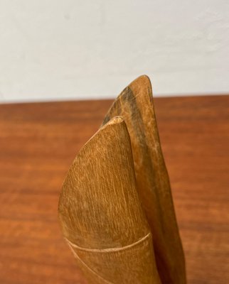 Vintage Wooden Hand Carved Bat Figurine, 1970s-UAH-2041719