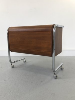 Vintage Wooden Mobile Cabinet, 1970s-JWH-1704741