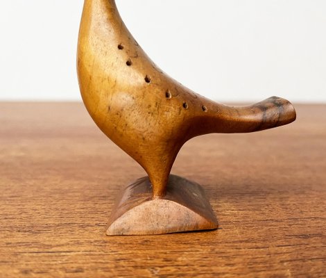 Vintage Wooden Peacock Figurine-UAH-1796949