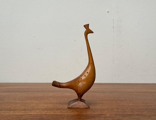 Vintage Wooden Peacock Figurine-UAH-1796949