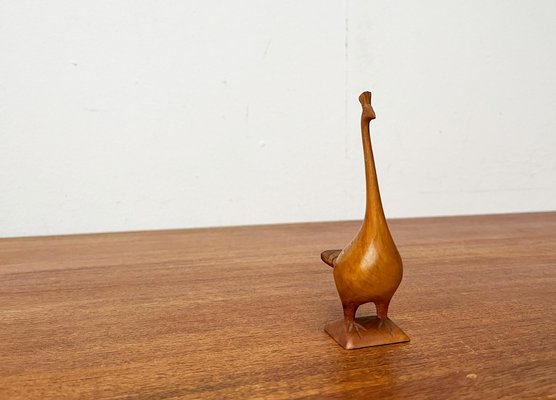 Vintage Wooden Peacock Figurine-UAH-1796949