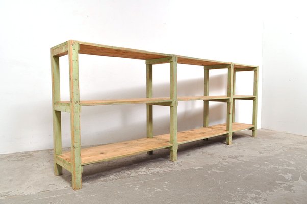 Vintage Wooden Shelving Unit, 1960s-AOX-1768666