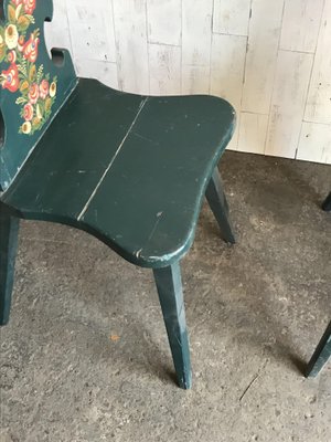 Vintage Wooden Side Chairs, 1920s, Set of 3-OXJ-562784