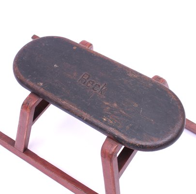 Vintage Wooden Sled, 1940s-KQ-787336