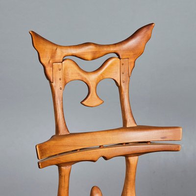 Vintage Wooden Totem Chairs, Set of 2-YWH-1745998