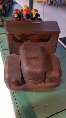 Vintage Wooden Toy Car from Dejou-NA-692130