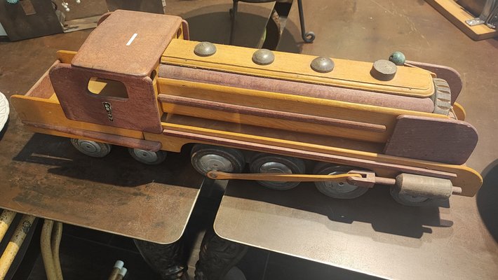 Vintage Wooden Train, 1950s-NA-1756622