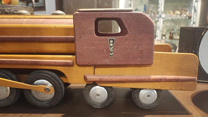 Vintage Wooden Train, 1950s-NA-1756622