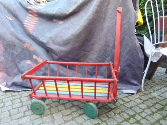 Vintage Wooden Trolley, 1970s-CAQ-715155