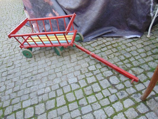 Vintage Wooden Trolley, 1970s-CAQ-715155