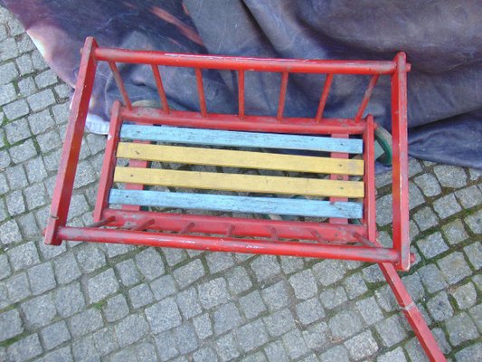 Vintage Wooden Trolley, 1970s-CAQ-715155