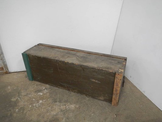 Vintage Wooden Trunk, 1940s-WWQ-1333379