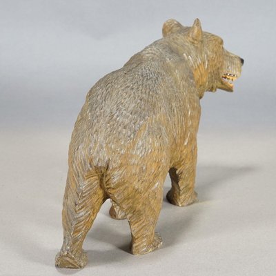 Vintage Wooden Walking Bear, Brienz, 1930s-KJP-1388288