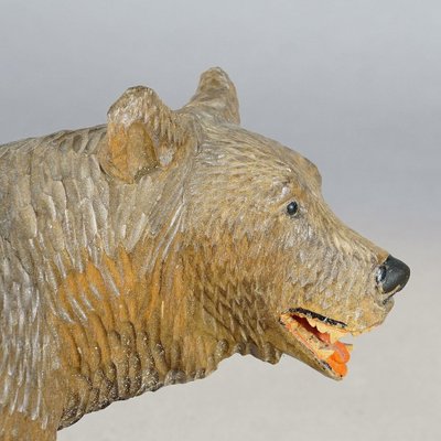 Vintage Wooden Walking Bear, Brienz, 1930s-KJP-1388288