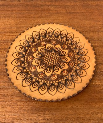 Vintage Wooden Wall Plates, Set of 4-UAH-1313369