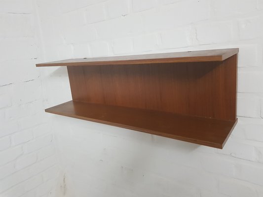 Vintage Wooden Wall Shelf from Walter Renz, 1960s-YFS-1378260