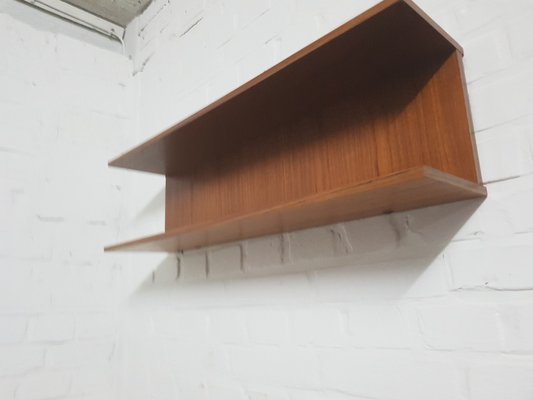 Vintage Wooden Wall Shelf from Walter Renz, 1960s-YFS-1378260