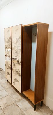 Vintage Wooden Wardrobe with Light-QLH-1421384