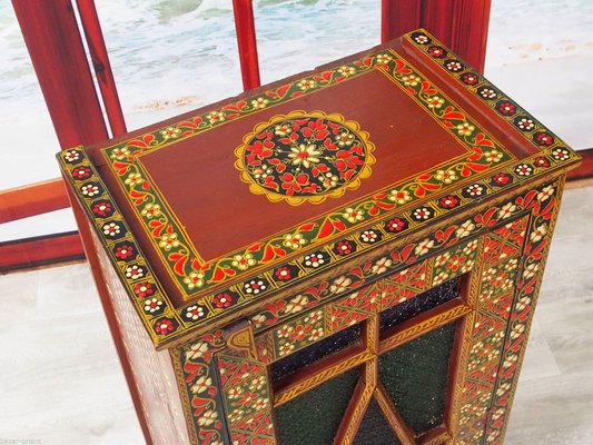 Vintage Wooden Wedding Cabinet, Rajestan Pakistan, 1940s-UZN-1397186