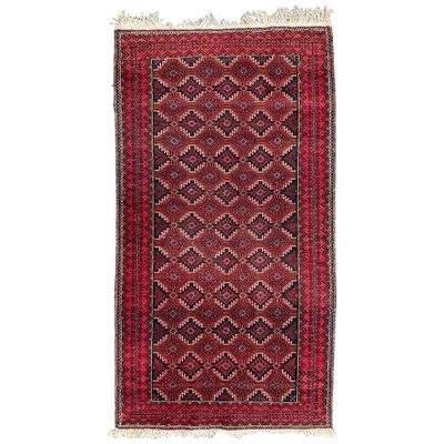 Vintage Wool Baluch Rug, 1950s-YMM-1062197