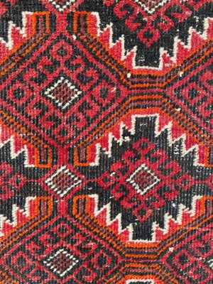 Vintage Wool Baluch Rug, 1950s-YMM-1062197