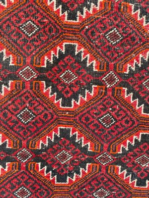 Vintage Wool Baluch Rug, 1950s-YMM-1062197