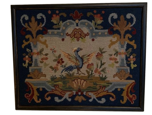 Vintage Wool Framed Tapestry-VBM-811706