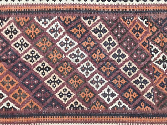 Vintage Wool Ghashghaei Kilim, 1950s-YMM-1062095