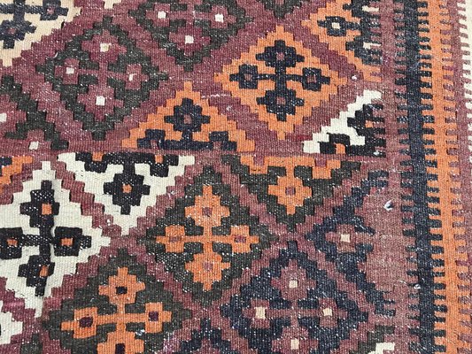 Vintage Wool Ghashghaei Kilim, 1950s-YMM-1062095