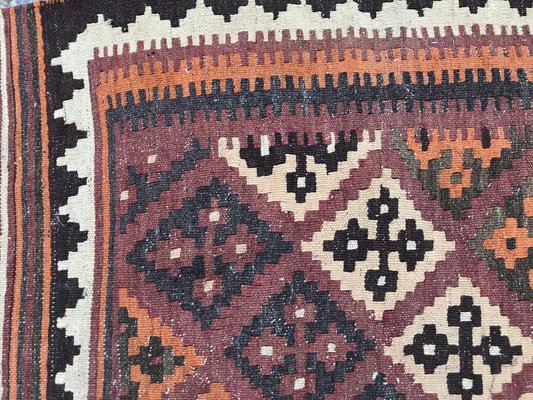 Vintage Wool Ghashghaei Kilim, 1950s-YMM-1062095