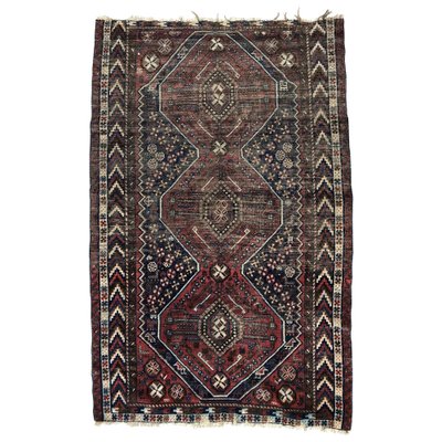 Vintage Wool Ghashghaei Rug-YMM-1061857