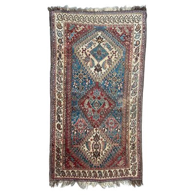 Vintage Wool Ghashghaei Rug, 1930s-YMM-1061588