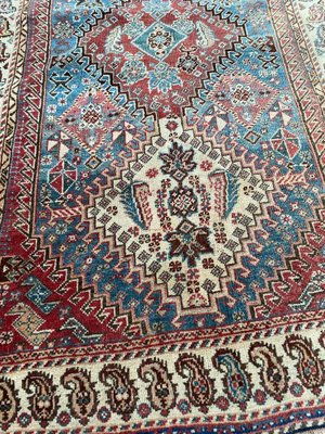 Vintage Wool Ghashghaei Rug, 1930s-YMM-1061588