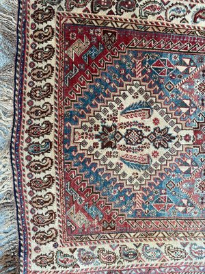 Vintage Wool Ghashghaei Rug, 1930s-YMM-1061588