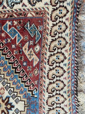 Vintage Wool Ghashghaei Rug, 1930s-YMM-1061588