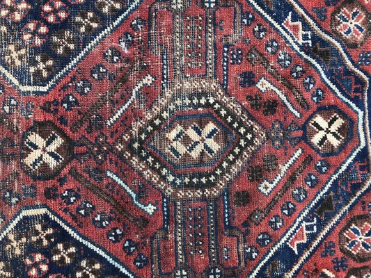 Vintage Wool Ghashghaei Rug-YMM-1061857