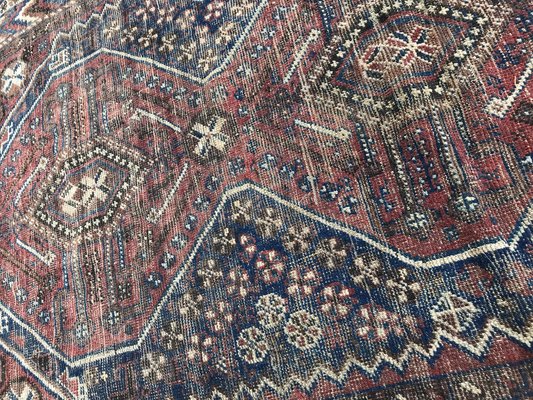 Vintage Wool Ghashghaei Rug-YMM-1061857