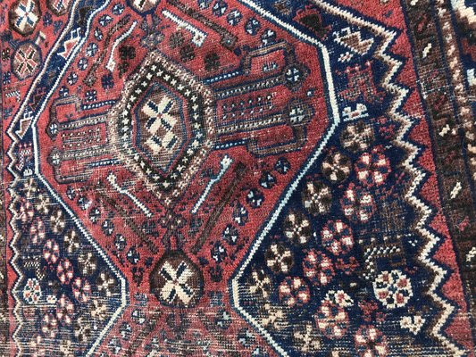 Vintage Wool Ghashghaei Rug-YMM-1061857