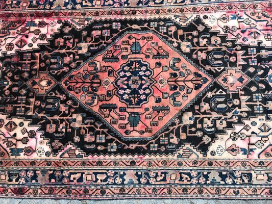 Vintage Wool Hamadan Rug, 1960s-YMM-1062248