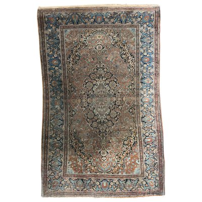 Vintage Wool Kashan Rug-YMM-1061861