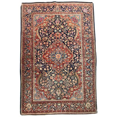 Vintage Wool Kashan Rug, 1920s-YMM-1061756