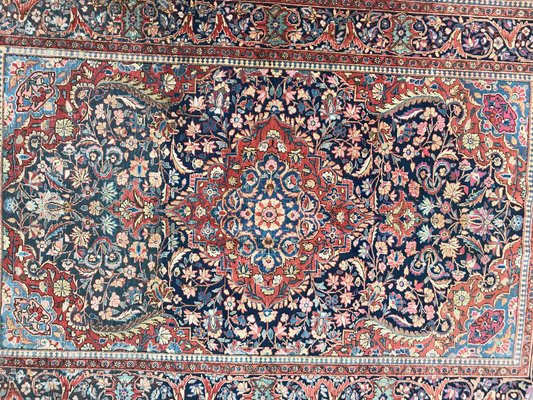 Vintage Wool Kashan Rug, 1920s-YMM-1061756