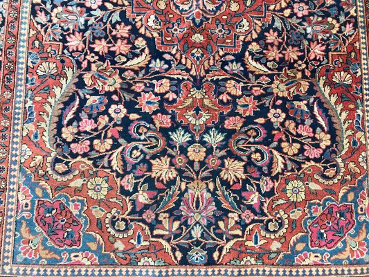 Vintage Wool Kashan Rug, 1920s-YMM-1061756