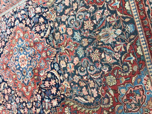 Vintage Wool Kashan Rug, 1920s-YMM-1061756